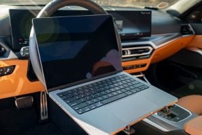 Weirdly Awesome Car Laptop Stand Turns Your Driver’s Seat Into The Most Versatile Workspace Ever