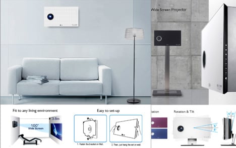 LG Wall Mountable Digital Projector