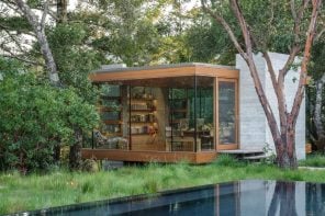 Wood-Framed Glass Box Is A Floating Home Office In The California Wine Country Giving WFH A Whole New Meaning