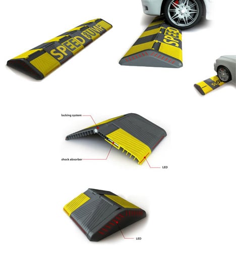 Speed Bumps That Flatten for Slow Speeds